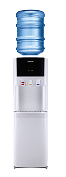 Toshiba Water Dispenser Top Loading Hot Cold And Normal Water 20ltr Big Cabinet Child Safety Lock White RWF-W1766TU(W1)
