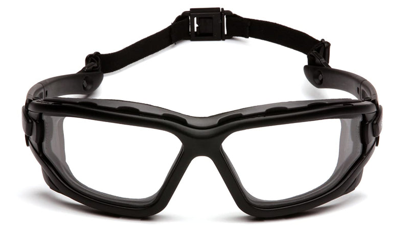 Pyramex Force Safety Glasses Black Frame With Clear Anti Fog Lens 48 G SB7010SDT
