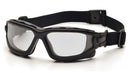 Pyramex Force Safety Glasses Black Frame With Clear Anti Fog Lens 48 G SB7010SDT