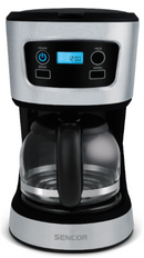 Sencor Coffee Maker 700W with Glass Kettle Black and Silver SCE 3700BK