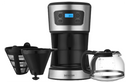 Sencor Coffee Maker 700W with Glass Kettle Black and Silver SCE 3700BK