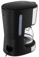 Sencor Coffee Maker 700W with Glass Kettle Black and Silver SCE 3700BK