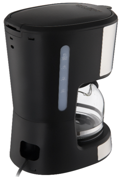 Sencor 700W Coffee Maker with Glass Kettle Black and Silver SCE 3700BK