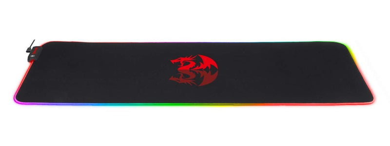 Redragon P027 RGB Wired Mouse Pad with Backlight Non-slip Rubber Base Stiched Edges 800 x 300 x 3mm