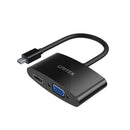 Unitek Mini DisplayPort to VGA + HDMI Converter Y-6328BK