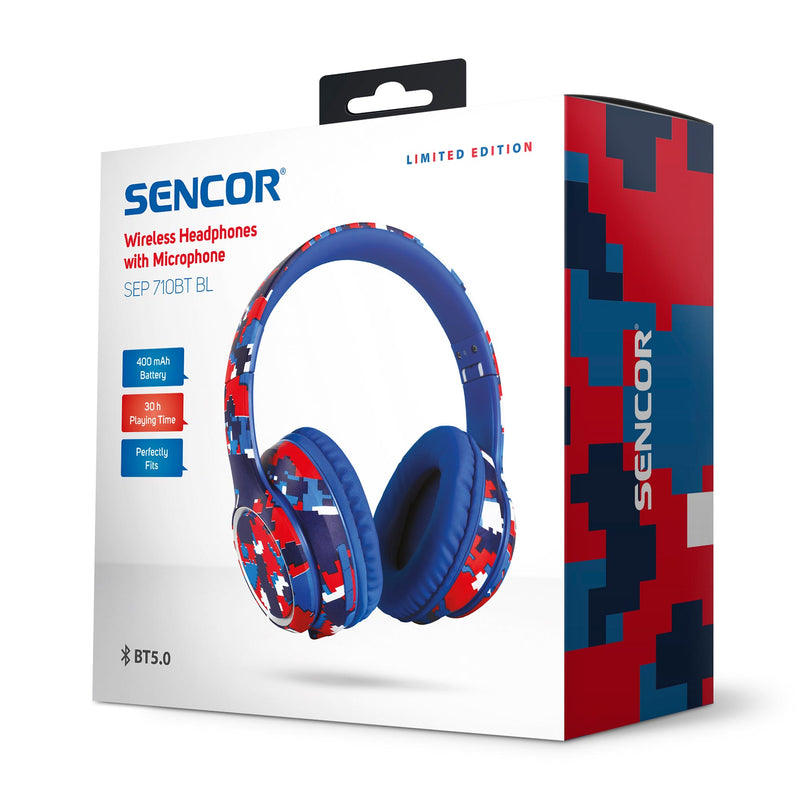 Sencor Wireless Headphones SEP 710BT BL