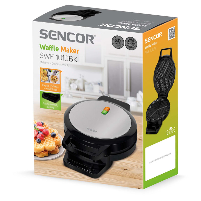 Sencor Waffle Maker Black SWF 1010BK