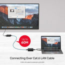 Unitek HDMI Extender Over Ethernet Cable, Black Color