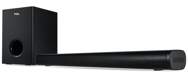 TCL 2.1 Channel Sound Bar with Wireless Subwoofer Black TS3010