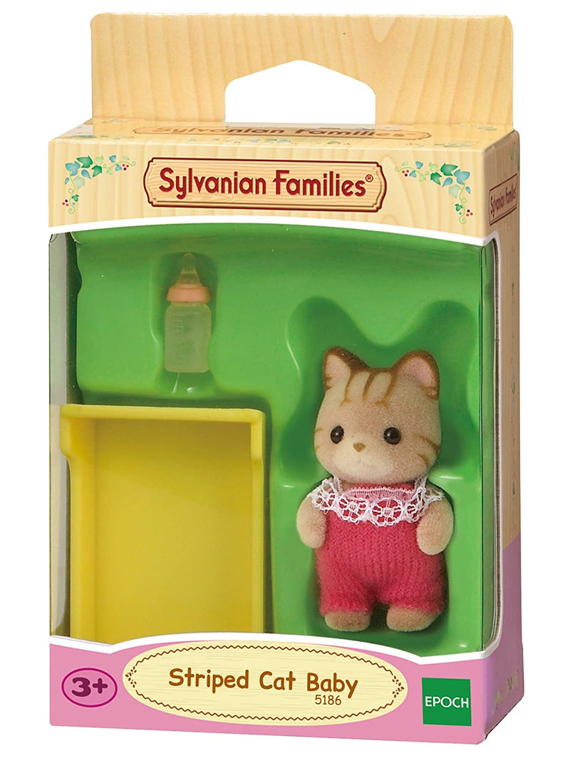 Sylvanian Family Striped Cat Baby