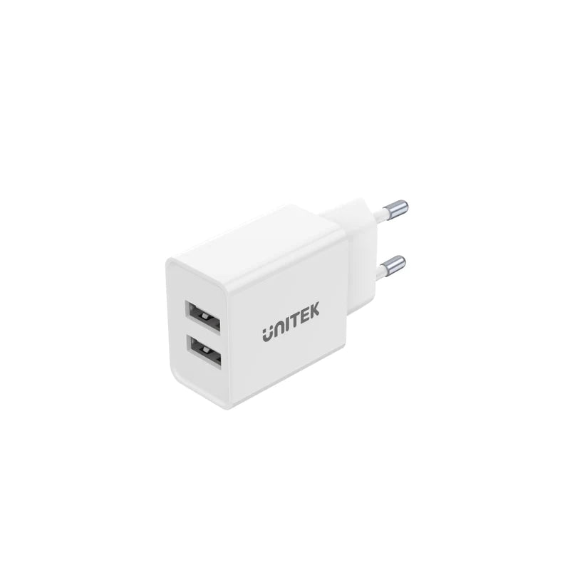 Unitek 12W UK 2-Port Wall Charger (5V/2.4A) P1113A-UK