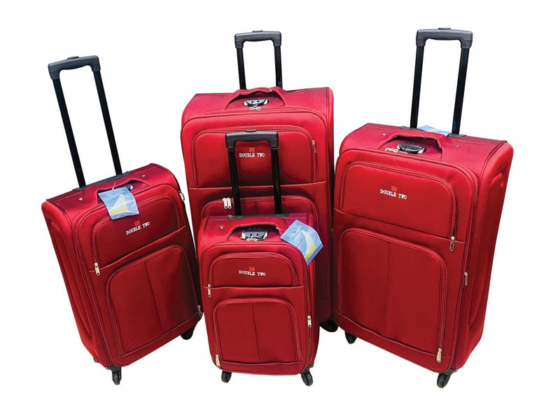 Double Two Trolley Bags 4 Pieces Combo Set