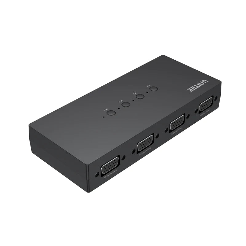 Unitek VGA KVM Switch 4 In 1 Out with 3-Port USB2.0 Hub U-8710ABK | Computer Accessories Unitek VGA KVM Switch 4 In 1 Out with 3-Port USB2.0 Hub U-8710ABK | Computer Accessories