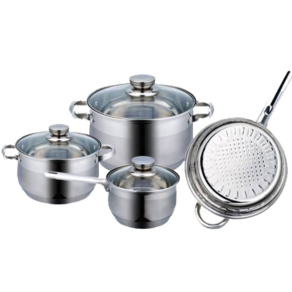 Gitco Steel Cookware Set 7 Pcs set