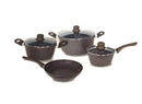 Master Chef Granite Cookware 7 Pcs set - Brown Marble
