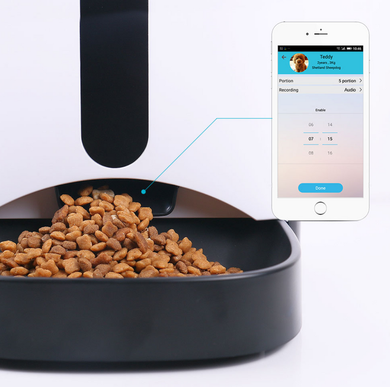 Marrath Smart WiFi Automatic Pet Feeder with Camera
