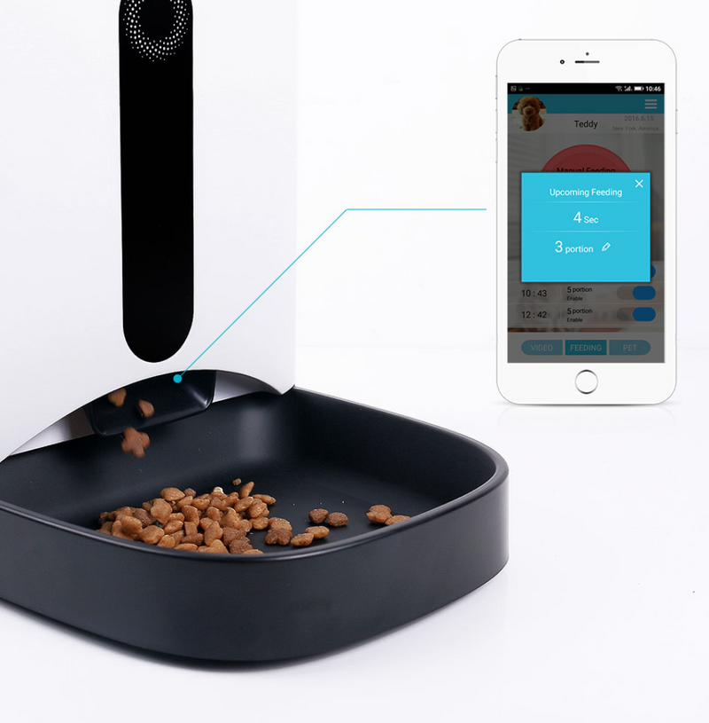 Marrath Smart WiFi Automatic Pet Feeder with Camera