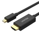 Unitek 2M Mini DisplayPort to HDMI 4K@30Hz Cable,Black Color V1152A