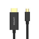 Unitek 2M Mini DisplayPort to HDMI 4K@30Hz Cable,Black Color V1152A