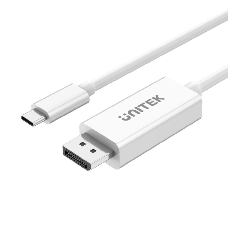 Unitek USB3.1 Type-C to DisplayPort (4K) Cable 1.8m White V400AWH