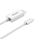 Unitek USB3.1 Type-C to DisplayPort (4K) Cable 1.8m White V400AWH