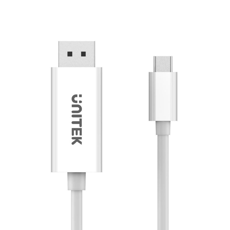 Unitek USB3.1 Type-C to DisplayPort (4K) Cable 1.8m White V400AWH