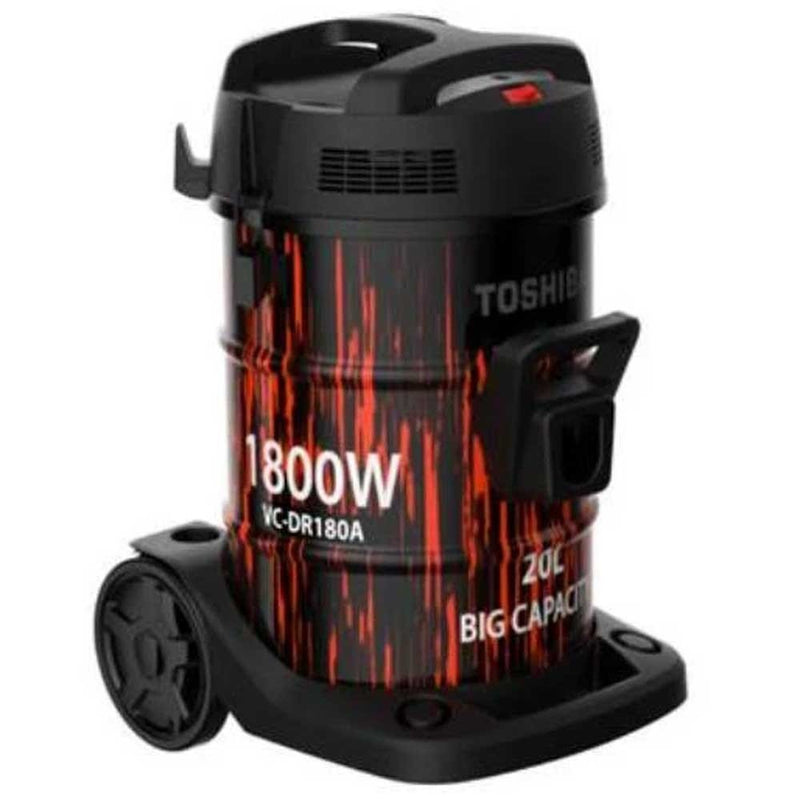 Toshiba 20L 1800W Electric Vacuum Cleaner Black And Red VC-DR180ABF