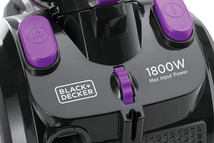 Black & Decker Vacuum Cleaner 1800W Purple and Black VM1880-B5