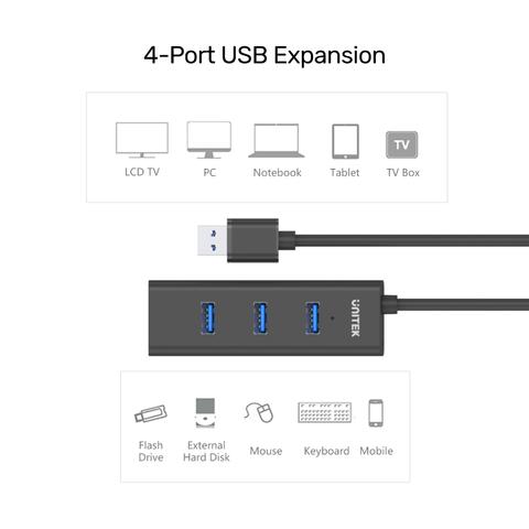 Unitek USB3.0 4-Port Hub Y-3089 | Computer Accessories Unitek USB3.0 4-Port Hub Y-3089 | Computer Accessories