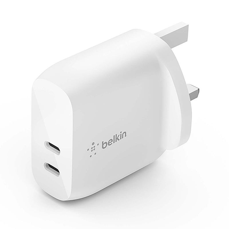Belkin Dual USB-C PD Wall Charger 40W WCB006myWH