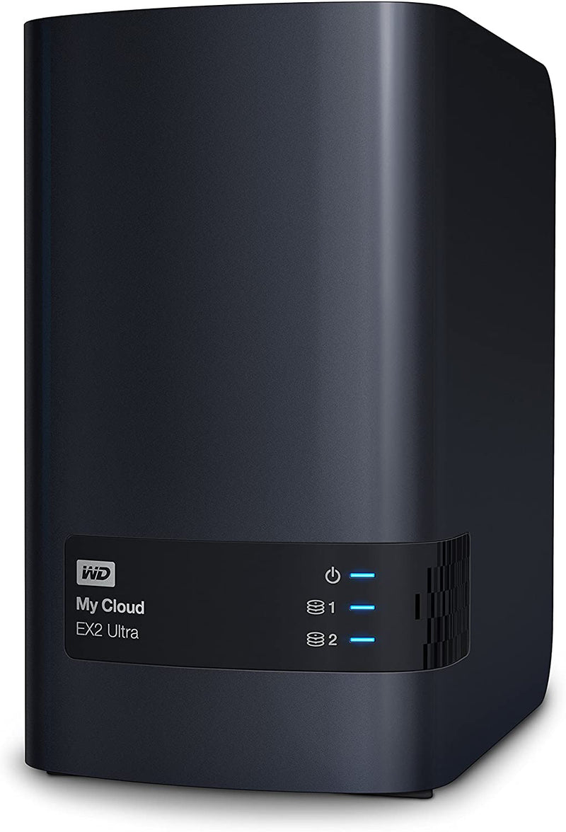 Western Digital Diskless My Cloud EX2 Ultra NAS Hard Drive LAN 0TB Marvell ARMADA 385 Dual Core 1.3 GHz SATA to Gigabit Ethernet WDBVBZ0000NCH-EESN