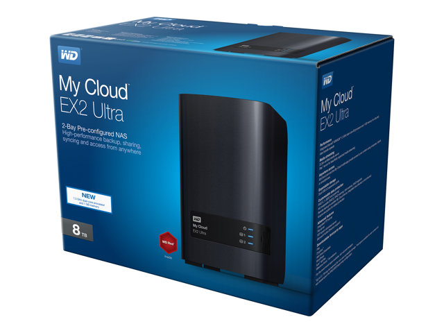 Western Digital My Cloud EX2 Ultra 2-Bay 8TB NAS WDBVBZ0080JCH-EESN