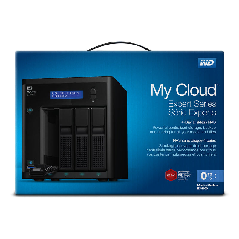 Western Digital My Cloud EX4100 Diskless Expert Series 4-Bay Network Attached Storage WDBWZE0000NBK-EESN