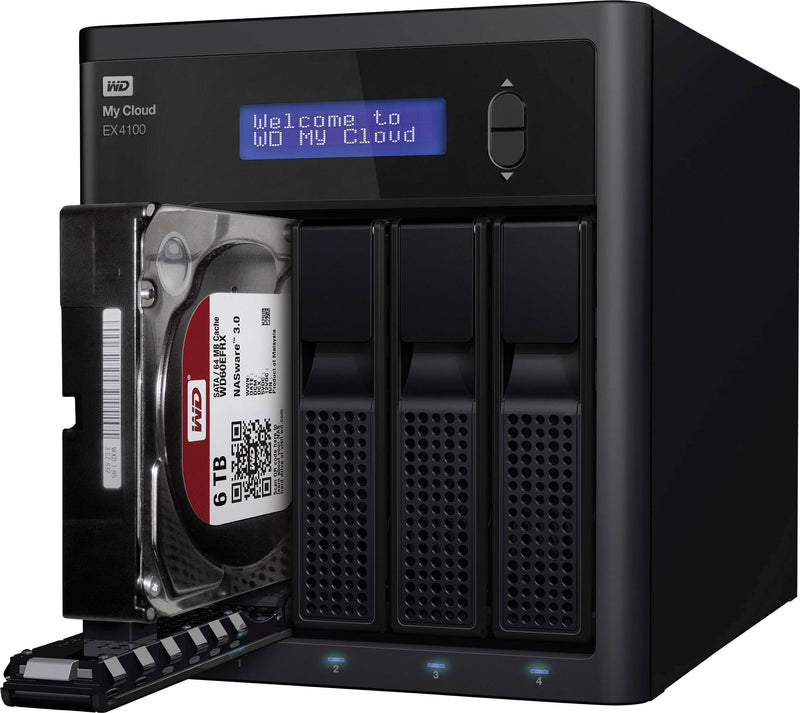 Western Digital 32 TB My Cloud EX4100 Expert Series 4-Bay Network Attached Storage Black WDBWZE0320KBK-EESN