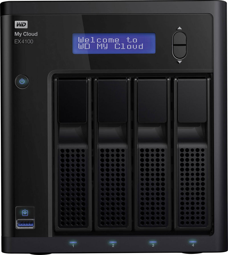 Western Digital 32 TB My Cloud EX4100 Expert Series 4-Bay Network Attached Storage Black WDBWZE0320KBK-EESN