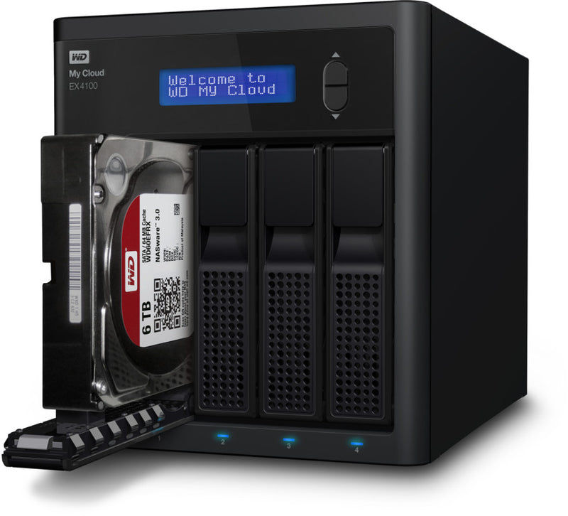 Western Digital 40 TB My Cloud EX4100 Expert Series 4-Bay Network Attached Storage WDBWZE0400KBK-EESN