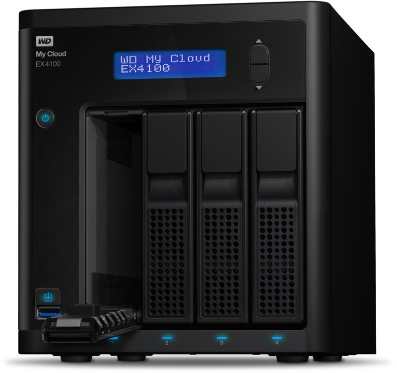 Western Digital 40 TB My Cloud EX4100 Expert Series 4-Bay Network Attached Storage WDBWZE0400KBK-EESN