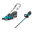 Makita Cordless Lawnmower 18V & Cordless Hedge Trimmer 18V Combo