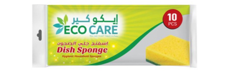 Eco Care Dish Sponge High Density 10 pcs | Cleaning Materials Eco Care Dish Sponge High Density 10 pcs | Cleaning Materials