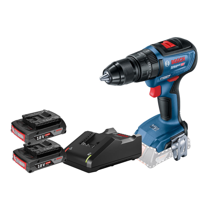 Bosch GSB 18V-50 Brushless Cordless Drill + 49 Pcs Drill Bit Set