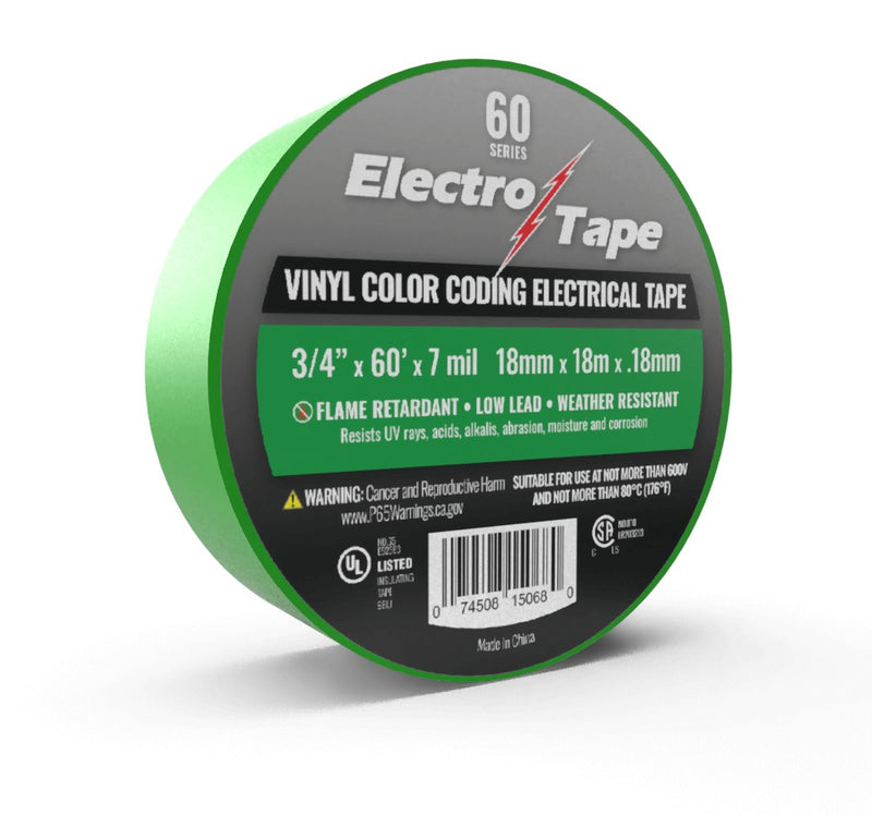Electro Tape General Purpose Color Coding Electrical Tape – 60 Series