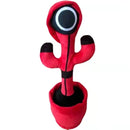 Dancing Squid Cactus Toy Red