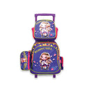 Glekou Trolley School Bag + Pencilcase + Lunc Hbag 16"