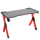 E-Sports Gaming Table Desk with Backlight Red 120CM