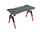 Gaming Table Desk Red with Backlight 120cm