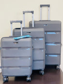 Euro plus PP Hard Luggage Trolley 3 Pcs Set