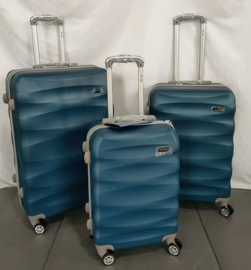 Airways Lightweight ABS Luggage Trolley 3 Pcs Set