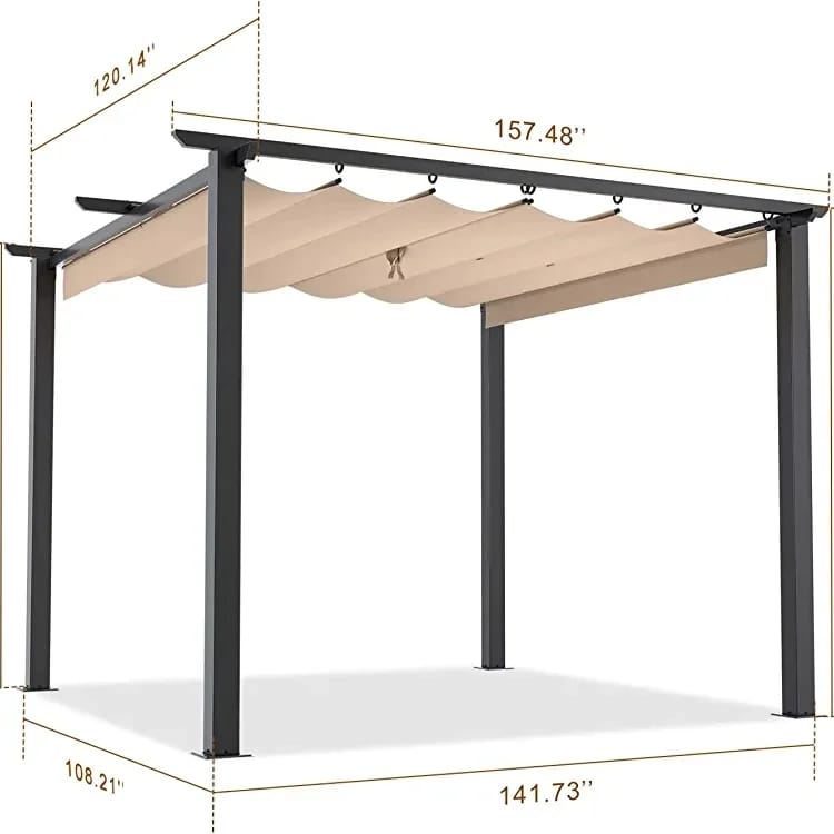 Sun Shade Pergola For Outdoor Garden