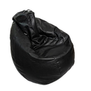 Bean Bag Leatherette Jumbo Black