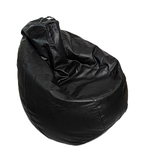 Bean Bag Leatherette Jumbo Black | Furniture Bean Bag Leatherette Jumbo Black | Furniture